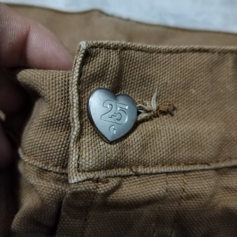 Carhartt WIP Jeans Men 33x32 (34x31) Tan Brown Klondike XXV 25 Years Anniversary - Picture 11 of 16